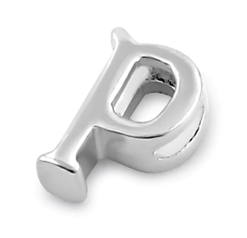 Sterling Silver Lowercase "p" Pendant